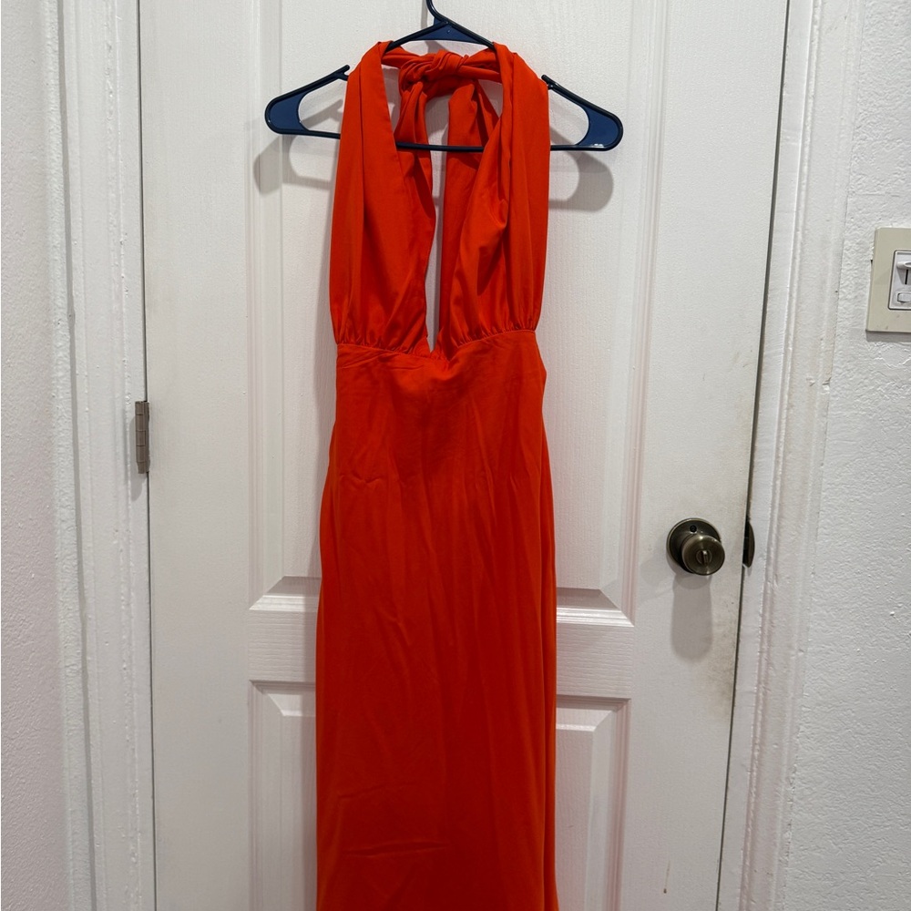 Forever 21 Bright Orange Dress